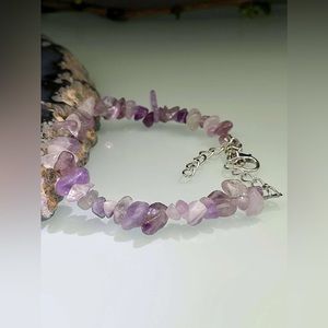 Amethyst small Stone Meditation Bracelet